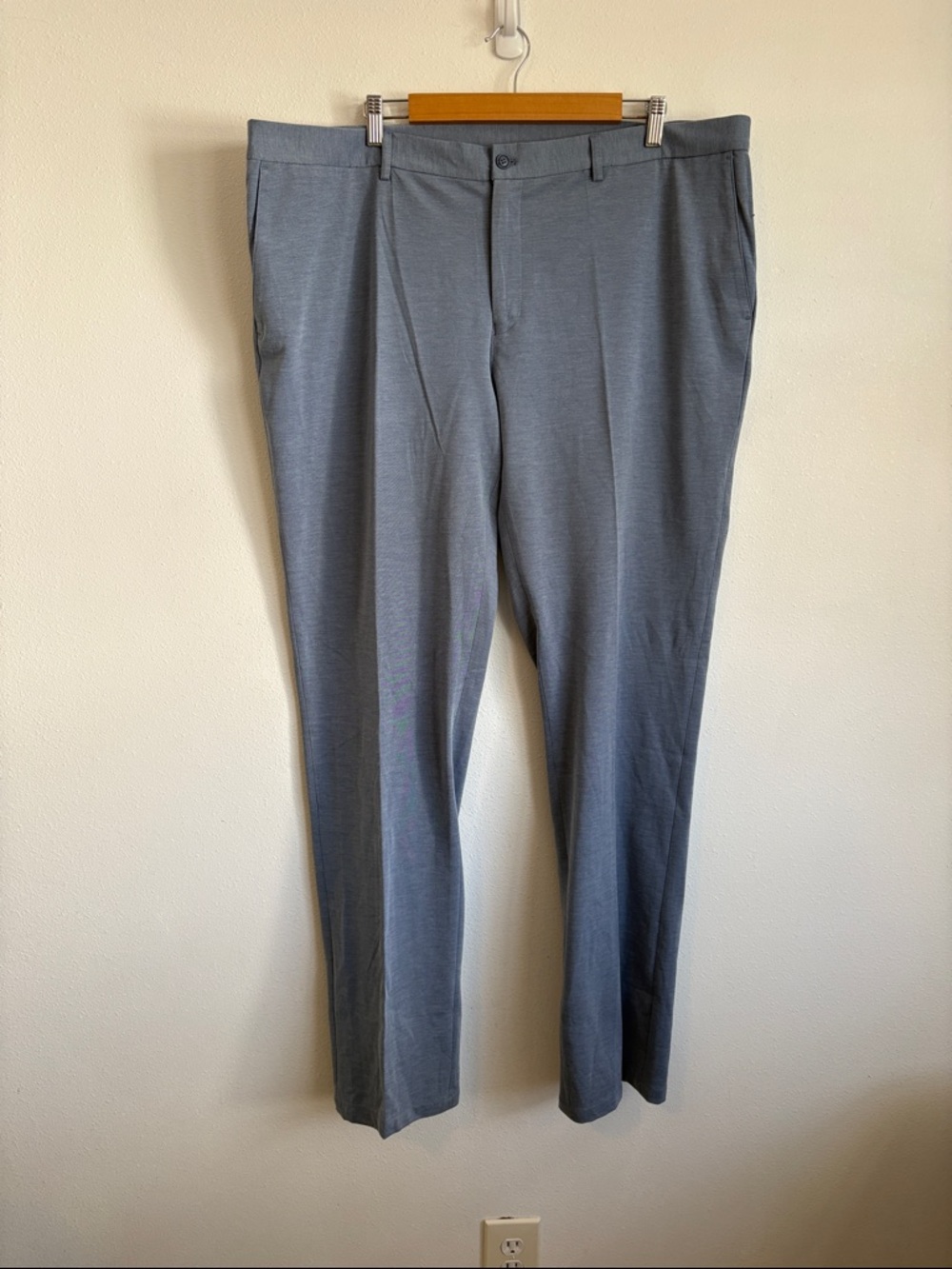 Soul of London Pants Size 44 Light Blue Grey